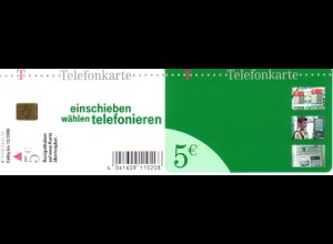 Telefonkarte PD 01 01.03 Einschieben . grün, DD 5301 Modul 37 fluoreszier. Orga