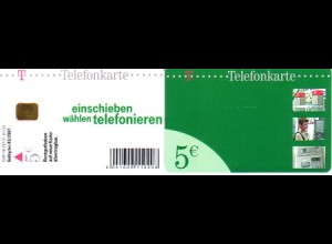 Telefonkarte PD 01 01.04 Einschieben . grün, DD 6401 Modul 37 GHP