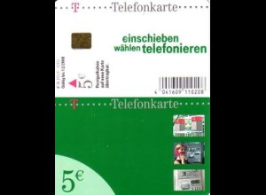 Telefonkarte PD 01 10.05 Einschieben . grün, DD 3510 Modul 38S Gemplus