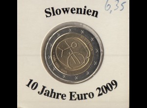 Slowenien 2009 WWU 10 Jahre € Strichmännchen