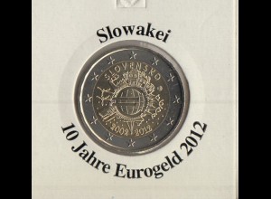 Slowakei 2012 10 Jahre Eurobargeld