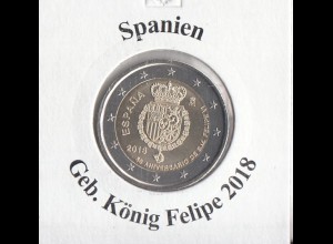 Spanien 2018 Geb. Felipe