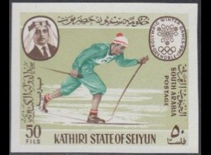 Aden Kathiri State Mi.Nr. 137B Olympia 1968 Grenoble, Skilanglauf (50)