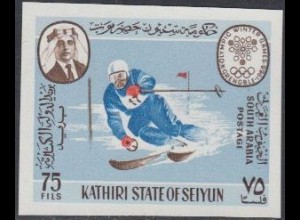 Aden Kathiri State Mi.Nr. 138B Olympia 1968 Grenoble, Slalom (75)