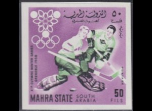 Aden Mahra State Mi.Nr. 42B Olympia 1968 Grenoble, Eishockey, ungez. (50)