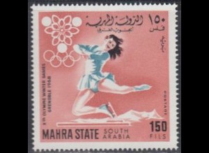 Aden Mahra State Mi.Nr. 45A Olympia 1968 Grenoble, Eiskunstlauf, gez. (150)