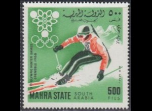 Aden Mahra State Mi.Nr. 47A Olympia 1968 Grenoble, Biathlon, gez. (500)