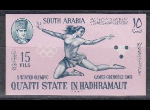 Aden Qu'aiti State Mi.Nr. 125B Olympia 1968 Grenoble, Eiskunstlauf (15)