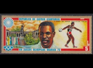 Äquatorialguinea Mi.Nr. 84 Olympia 1972, früh. Gew. Diskuswerfen (5)