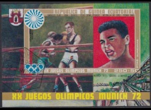 Äquatorialguinea Mi.Nr. Block 14 Olympia 1972 München, Cassius Clay, Gold Rom 60