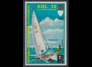 Äquatorialguinea Mi.Nr. 98 Olympia 1972 München/Kiel, Segeln (1)