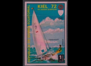 Äquatorialguinea Mi.Nr. A98 Olympia 1972 München/Kiel, Segeln (1)