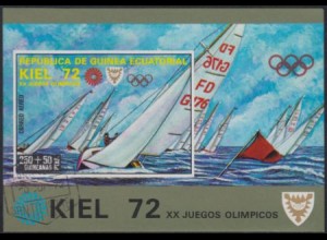 Äquatorialguinea Mi.Nr. Block 16 Olympia 1972 München/Kiel, Segeln 