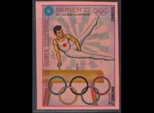 Äquatorialguinea Mi.Nr. A108 Olympia 1972 München, Turnen Pferd (1)