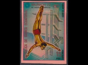 Äquatorialguinea Mi.Nr. A113 Olympia 1972 München, Turmspringen (15)