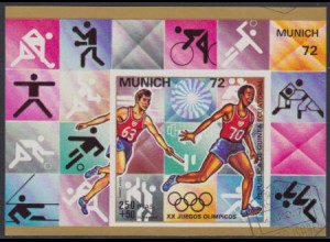 Äquatorialguinea Mi.Nr. Block 18 Olympia 1972 München, Staffellauf 