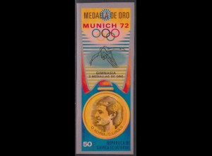 Äquatorialguinea Mi.Nr. A 169 Olympia 1972, Goldmedaille Turnen Korbut (50)