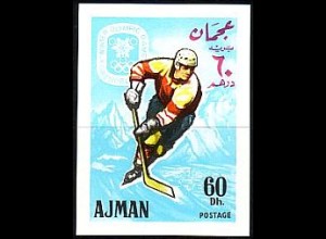 Ajman Mi.Nr.201B Olympia 68, Eishockey (60 Dh)