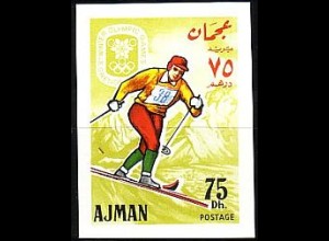 Ajman Mi.Nr.202B Olympia 68, Skilanglauf (75 Dh)