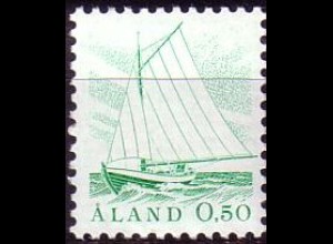 Aland Mi.Nr. 2 Freimarke, Fischerboot (0.50M)