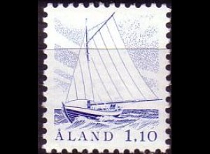 Aland Mi.Nr. 3 Freimarke, Fischerboot (1.10M)