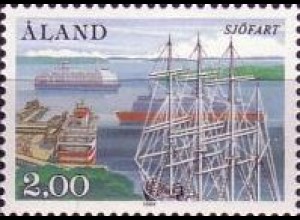 Aland Mi.Nr. 7 Schifffahrt, 50 J. aländische Reedereivereineinigung (2M)