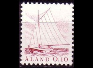 Aland Mi.Nr. 8 Freimarke, Fischerboot (0.10M)