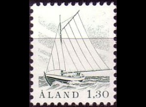 Aland Mi.Nr. 14 Freimarke, Fischerboot (1.30M)