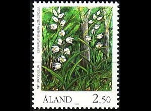 Aland Mi.Nr. 34 Orchideen, Landblätt. Waldvögelein (2.50M)
