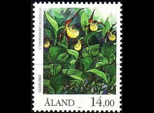 Aland Mi.Nr. 35 Orchideen, Frauenschuh (14.00M)