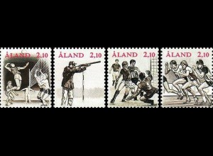 Aland Mi.Nr. 47-50 Int. Sportspiele der kleinen Inseln (4 Werte)