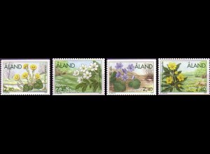 Aland Mi.Nr. 120-123 Frühlingsblumen (4 Werte)