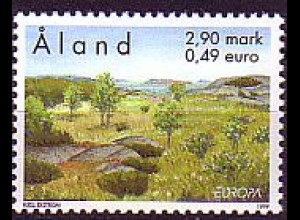 Aland Mi.Nr. 157 Europa 99, Naturschutzgebiet Idö (2.90 M / 0,49 €)