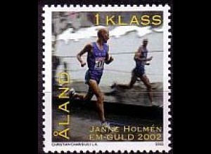 Aland Mi.Nr. 213 Sieger Marathonlauf d. Janne Holmén (1 Klass)
