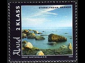 Aland Mi.Nr. 241 Strand auf der Insel Storklyndan, Brändö (2 Klass)
