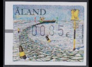 Aland ATM Mi.Nr. 22 Seezeichen, Frachtschiff (0,85)