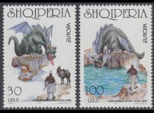 Albanien Mi.Nr. 2619-20 Europa 97, Sagen und Legenden (2 Werte)