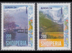 Albanien Mi.Nr. 2966-67A Europa 04, Ferien, Naturpark Pushimet (2 Werte)
