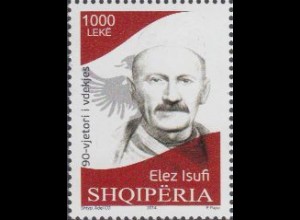 Albanien Mi.Nr. 3485 90.Todestag Elez Isufi (1000)