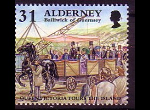 Alderney Mi.Nr. 115 Königin Victoria baim Inselbesuch (31)