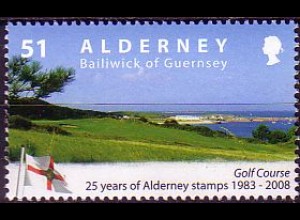 Alderney Mi.Nr. 335 Landschaften, Golfplatz (51)