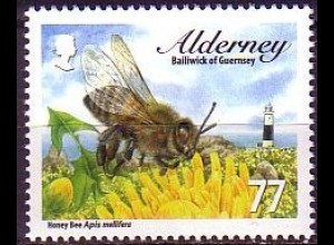 Alderney Mi.Nr. 350 Einheimische Bienen, Honigbiene (77)