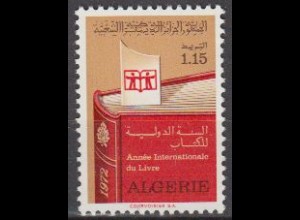 Algerien Mi.Nr. 587 Int. Jahr des Buches, Buch mit Lesezeichen (1,15)