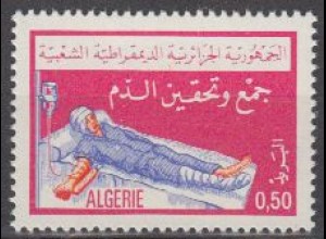 Algerien Mi.Nr. 649 Blutspendedienst, Verwundeter mit Blutkonserve (0,50)