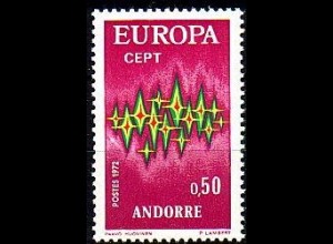 Andorra frz. Mi.Nr. 238 Europa 72, Sterne (0,50)