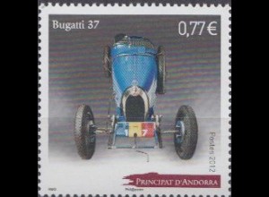 Andorra franz Mi.Nr. 744 Automobile: Bugatti Type 37 (1926) (0,77)