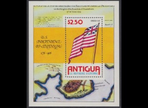 Antigua Mi.Nr. Block 24 200J. Unabhängigkeit der USA, Kongreßflagge 