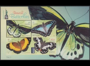 Australien MiNr. Block 341 Schmetterlinge, Bfm.ausstellung NY 2016, Day 2