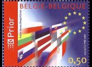 Belgien Mi.Nr. 3307 Erweiterung der EU: Flaggen, Prior links (0,60)