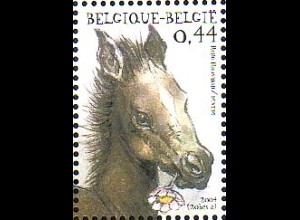 Belgien Mi.Nr. 3368 Briefmarkenausst. BELGICA '06, Pferd (0,44)
